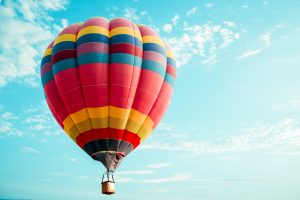 Picture of colorful hot air balloon